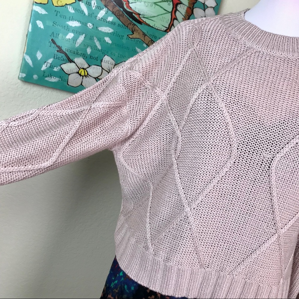 KD Style Cable Knit Sweater Slouchy Oversized